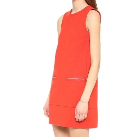 Madewell Orange Shift Sleeveless Dress with Pockets - Picture 8 of 8